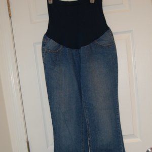 Motherhood Maternity Denim Blue Jeans W/ Stretch Panel Size Petite Medium